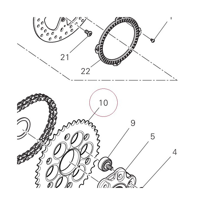 Rear sprocket 49411771AA