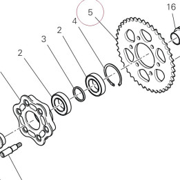 Rear sprocket T40 49411921AA