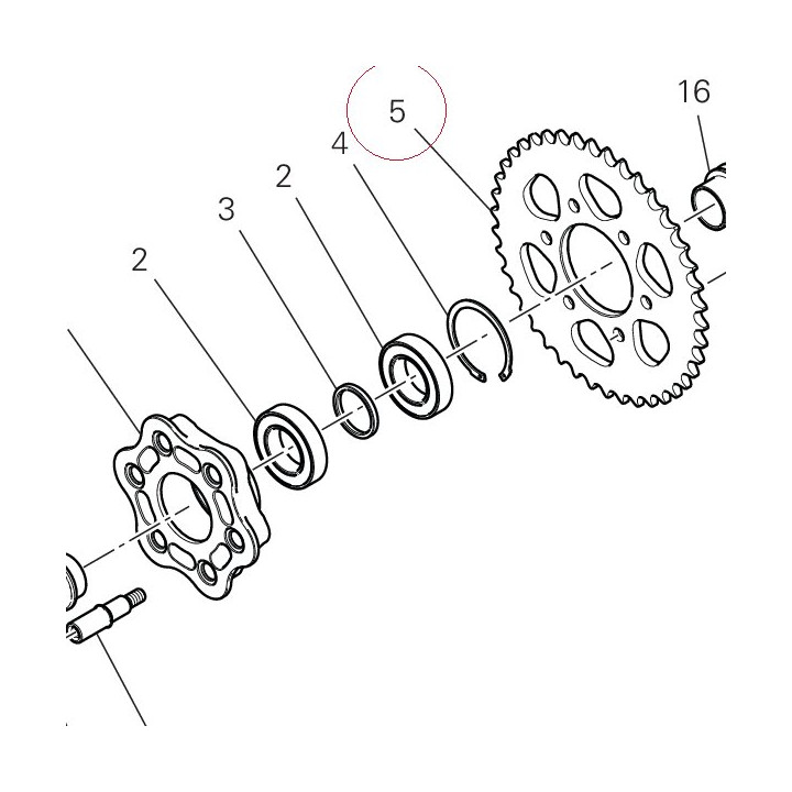 Rear sprocket T40 49411921AA