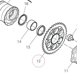 Rear sprocket T41 49411971AA