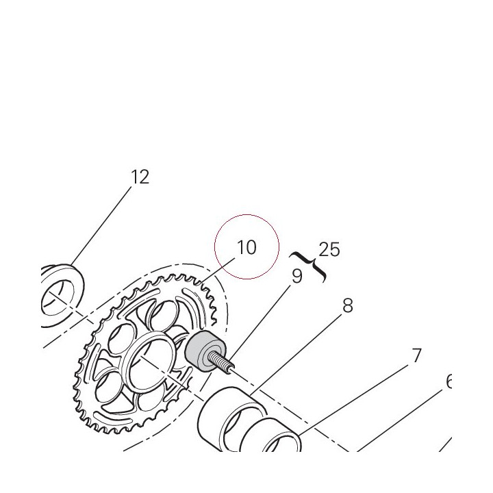 Rear sprocket T36 49420431A