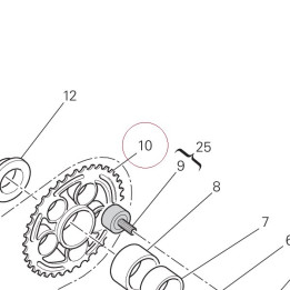 Rear sprocket T38 49420511A