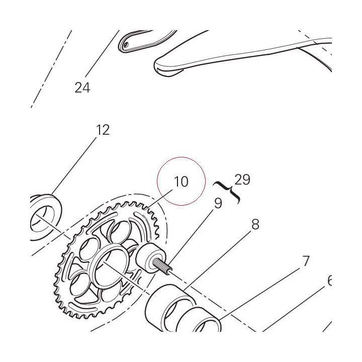 Rear sprocket T42 49421041B