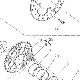 Rear sprocket 39T 49421381A