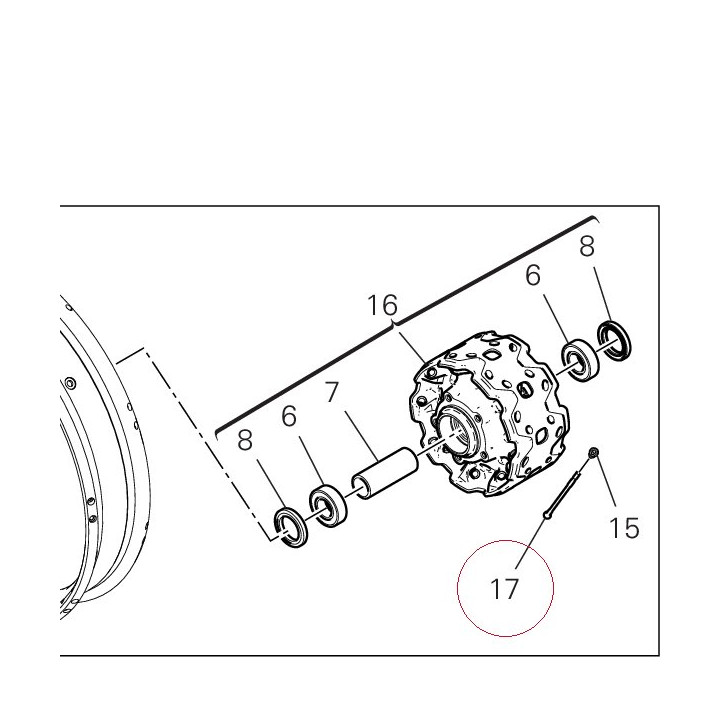 Spoke, wheel 49610051A