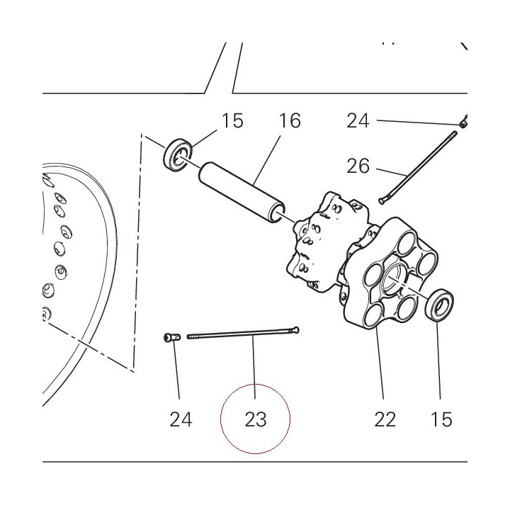 Spoke, wheel 49640031BA