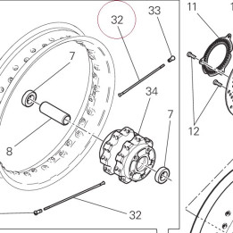 Spoke, wheel 49640041B