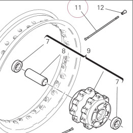 Spoke, wheel 49640041BA