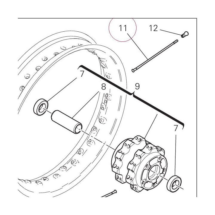 Spoke, wheel 49640041BA