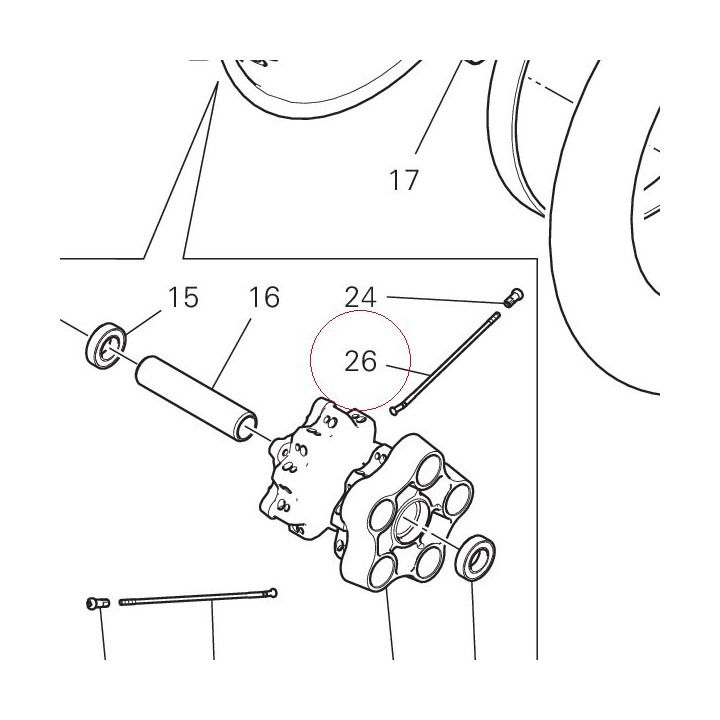 Spoke, wheel 49640091A