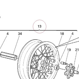 Rear wheel 50021361A