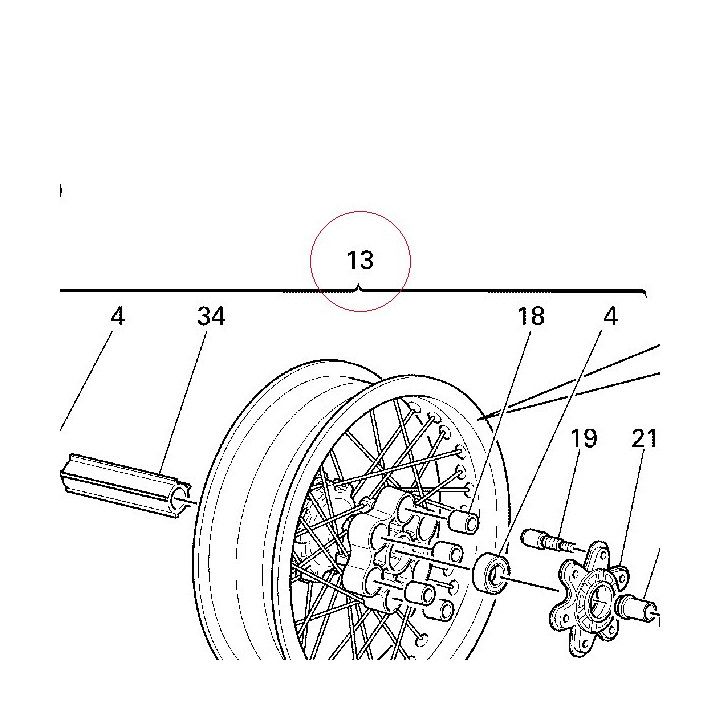Rear wheel 50021361A