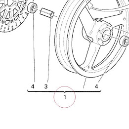 Wheel, front black 50120801AB