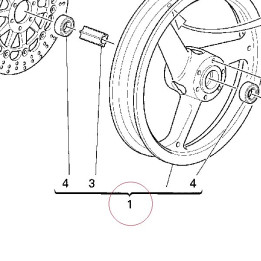 Wheel, front red 50120801AE