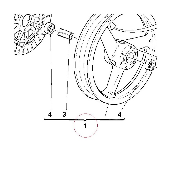 Wheel, front red 50120801AE
