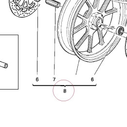 Wheel, front metalgray 50121001AA