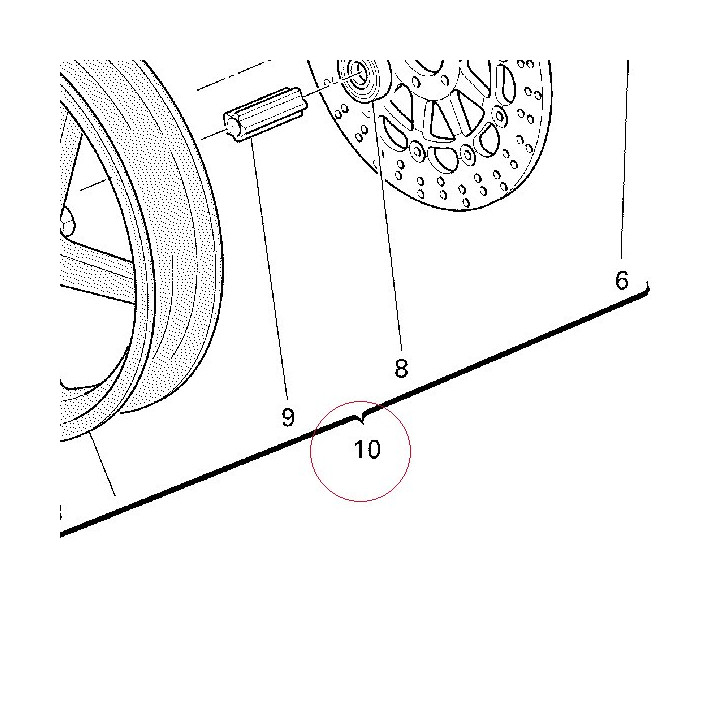 Wheel, front black 50121051AB