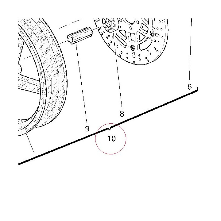 Wheel, front white 50121051AL