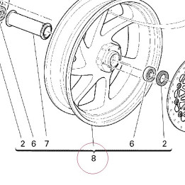 Front wheel 50121281AB