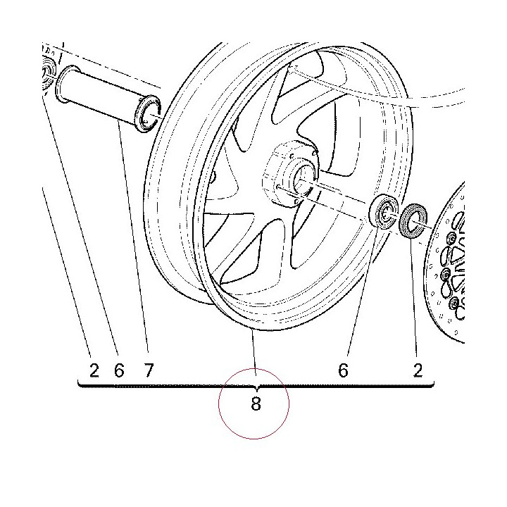Front wheel 50121281AB