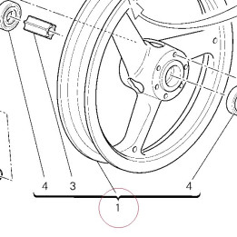 Front wheel 50121291AB