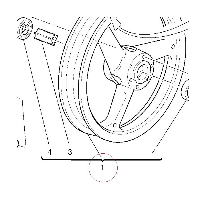 Front wheel 50121291AB