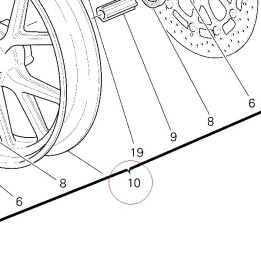 Front wheel rim 50121302AB