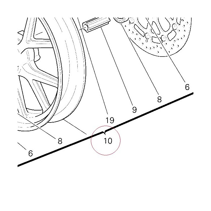 Front wheel rim 50121302AB