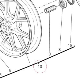 Front wheel rim 50121303AB