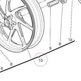 Wheel rim front matt black 50121341AB