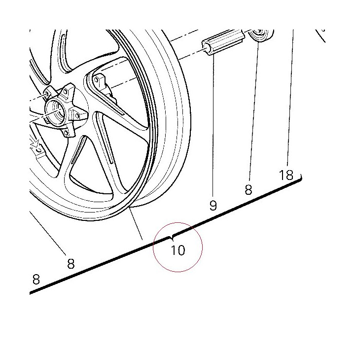 Wheel rim front matt black 50121341AB