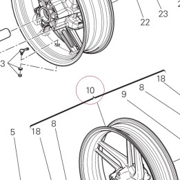 Front wheel rim 50121542AA