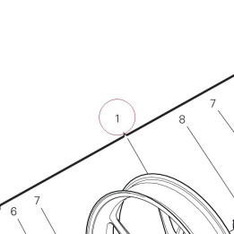 Front wheel rim 50121551AB