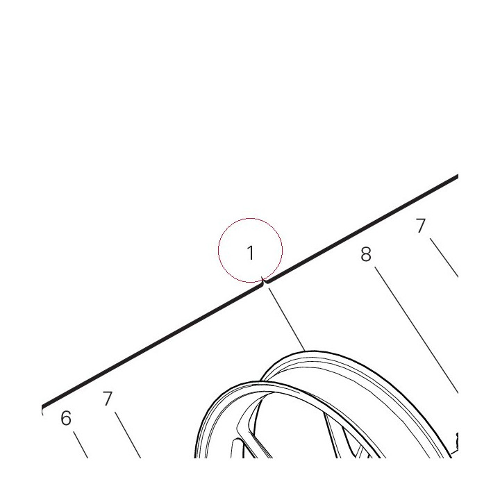 Front wheel rim 50121671AB