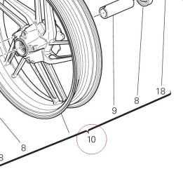 Front wheel rim 50121761AA