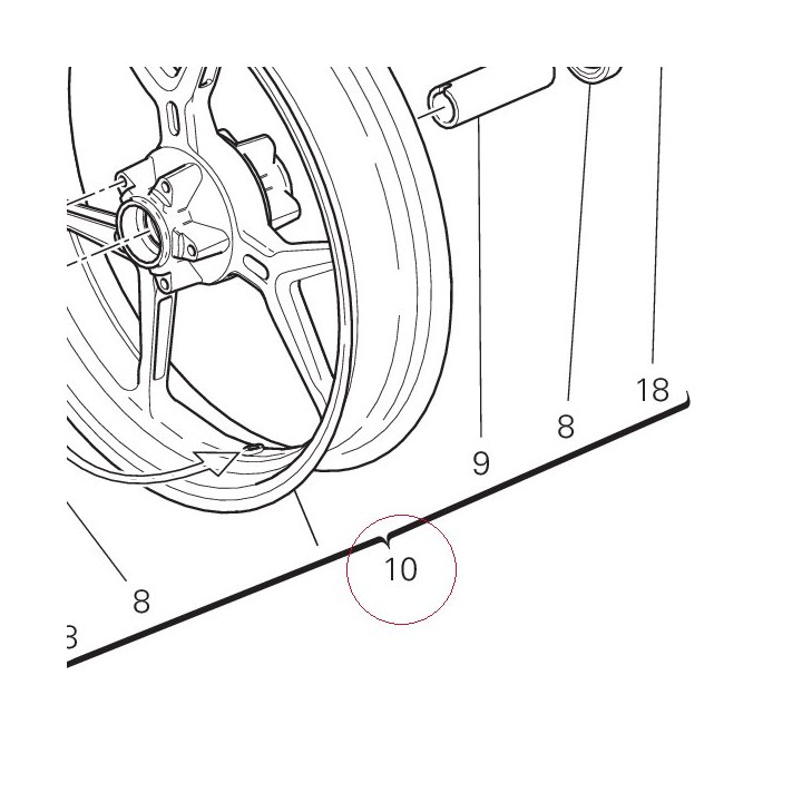Front wheel rim 50121783AD