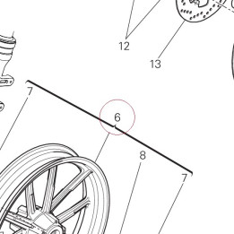 Front wheel rim 50121791BA