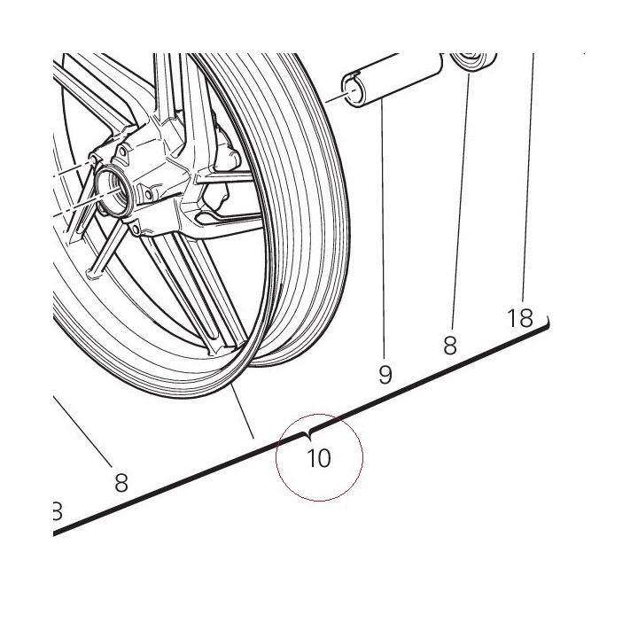 Front wheel rim 50121811AA