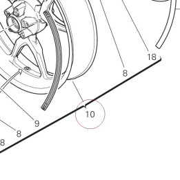 Front wheel rim 50121832AA
