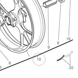 Front wheel rim 50121881AB