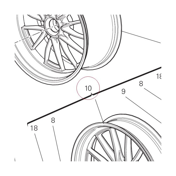 Front wheel rim 50122061AA