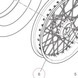 Front wheel rim 50122421AA