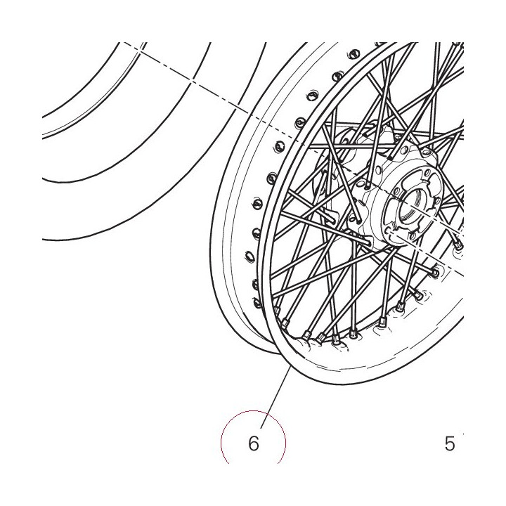 Front wheel rim 50122541AA