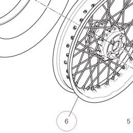 Wheel rim front gold 50122601AA