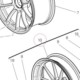 Front wheel rim 50122661AA