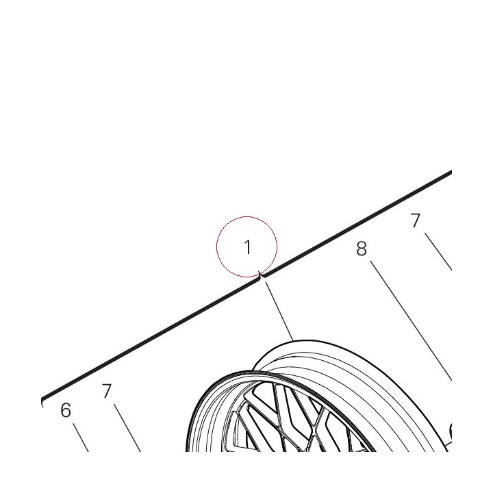 Front wheel rim 50122851AA