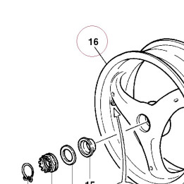 Rear wheel 50210101A
