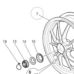 Rear wheel rim 50211272AT