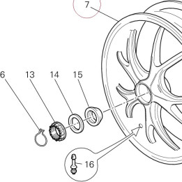 Rear wheel 50211331AB