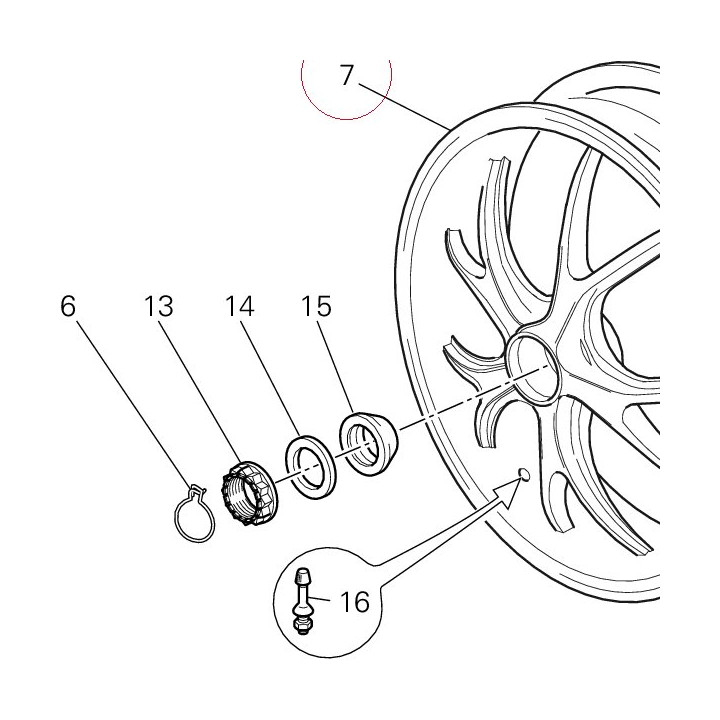Rear wheel 50211331AB